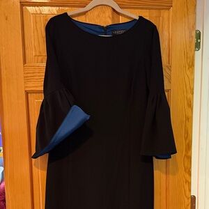 Laundry by Shelli Segal Black Dress with Blue Lining